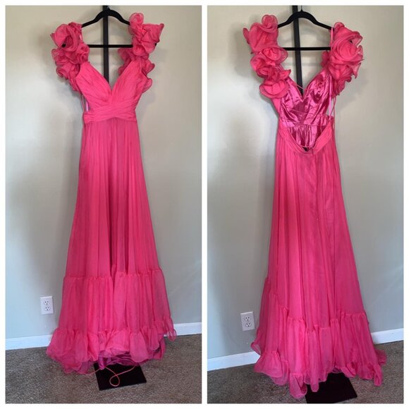 Chiffon Prom Dress by Mac Duggal - Picture 2 of 12